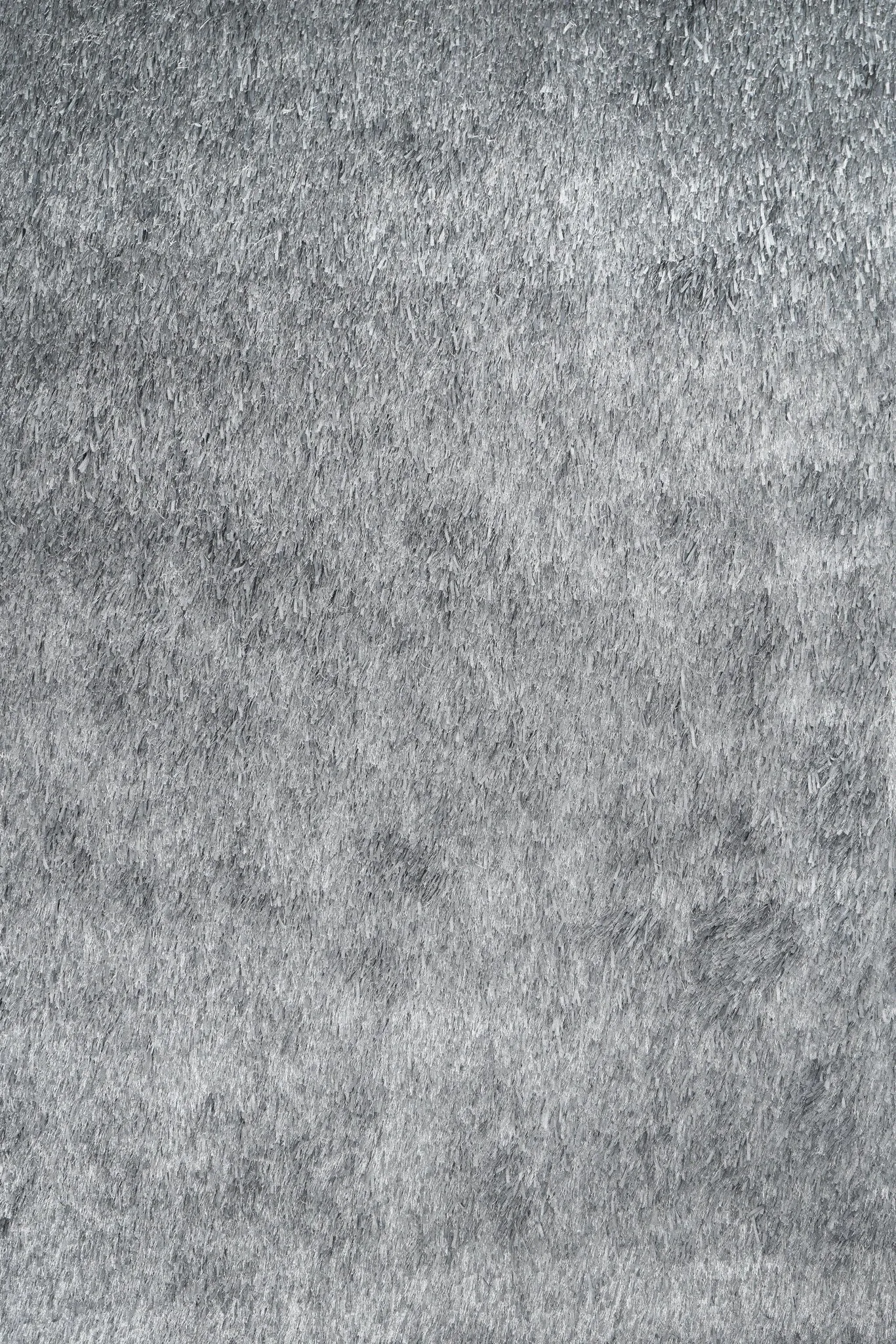 Modern Gray Ribbon Shag Area Rug