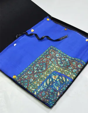 Mussar Rumaal Large Naqsha Blue RL01109