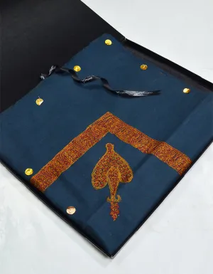 Mussar Rumaal Small Naqsha Navy Blue RS00087