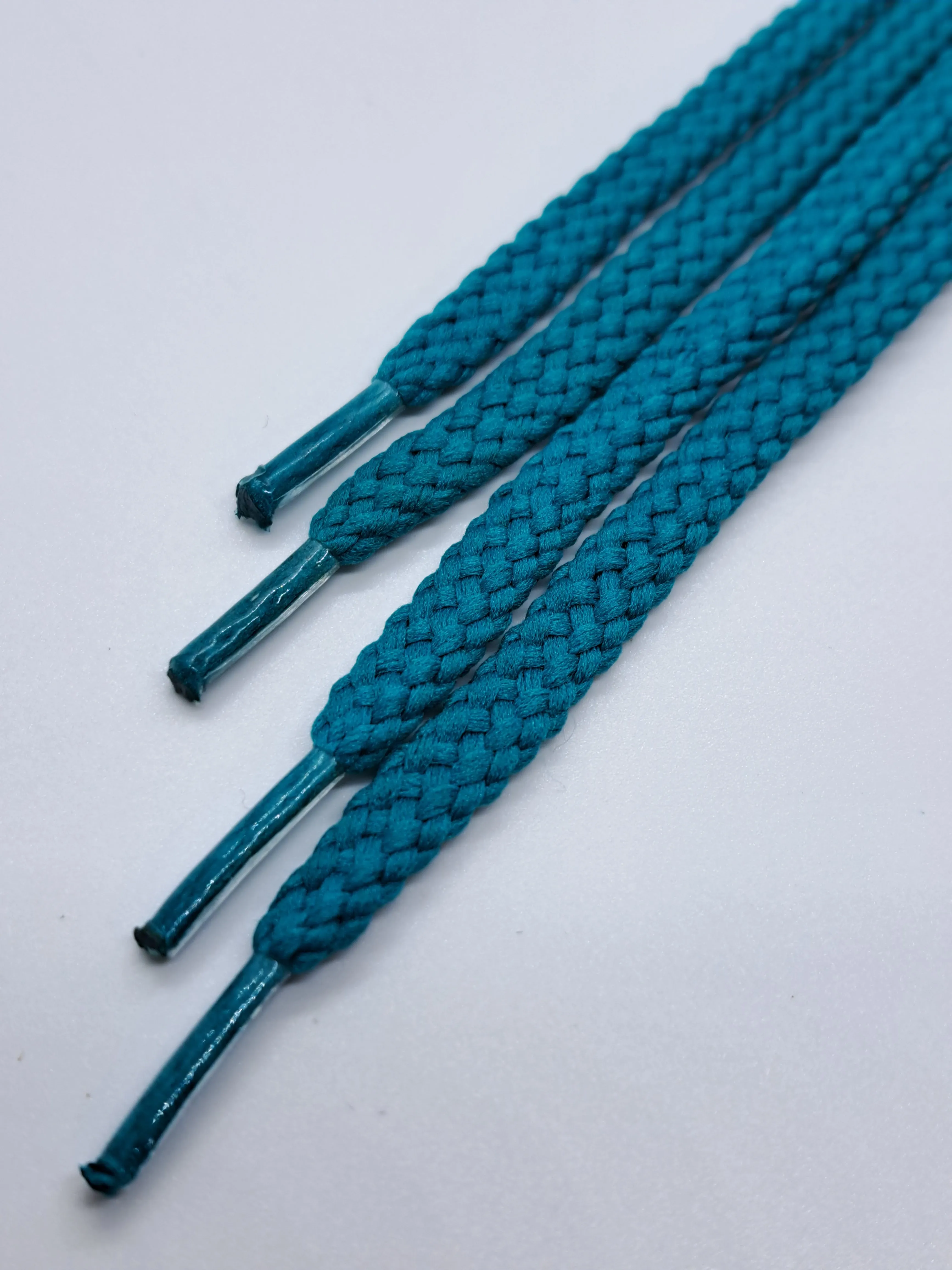 Narrow Flat Shoelaces - Teal