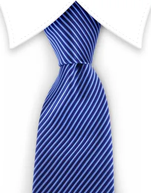 Navy & Blue Striped Tie