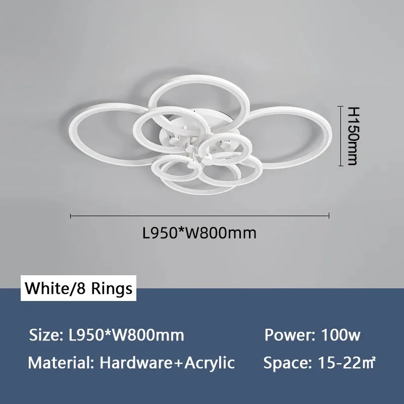 NEO Oqaz Multi Circle Rings Hot Modern Led Ceiling Lights