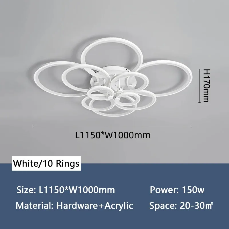 NEO Oqaz Multi Circle Rings Hot Modern Led Ceiling Lights