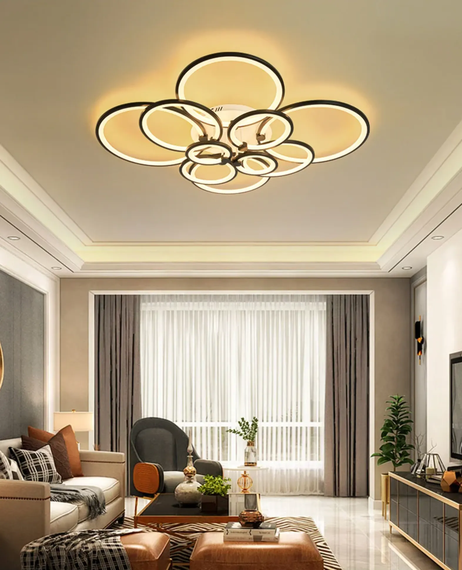 NEO Oqaz Multi Circle Rings Hot Modern Led Ceiling Lights