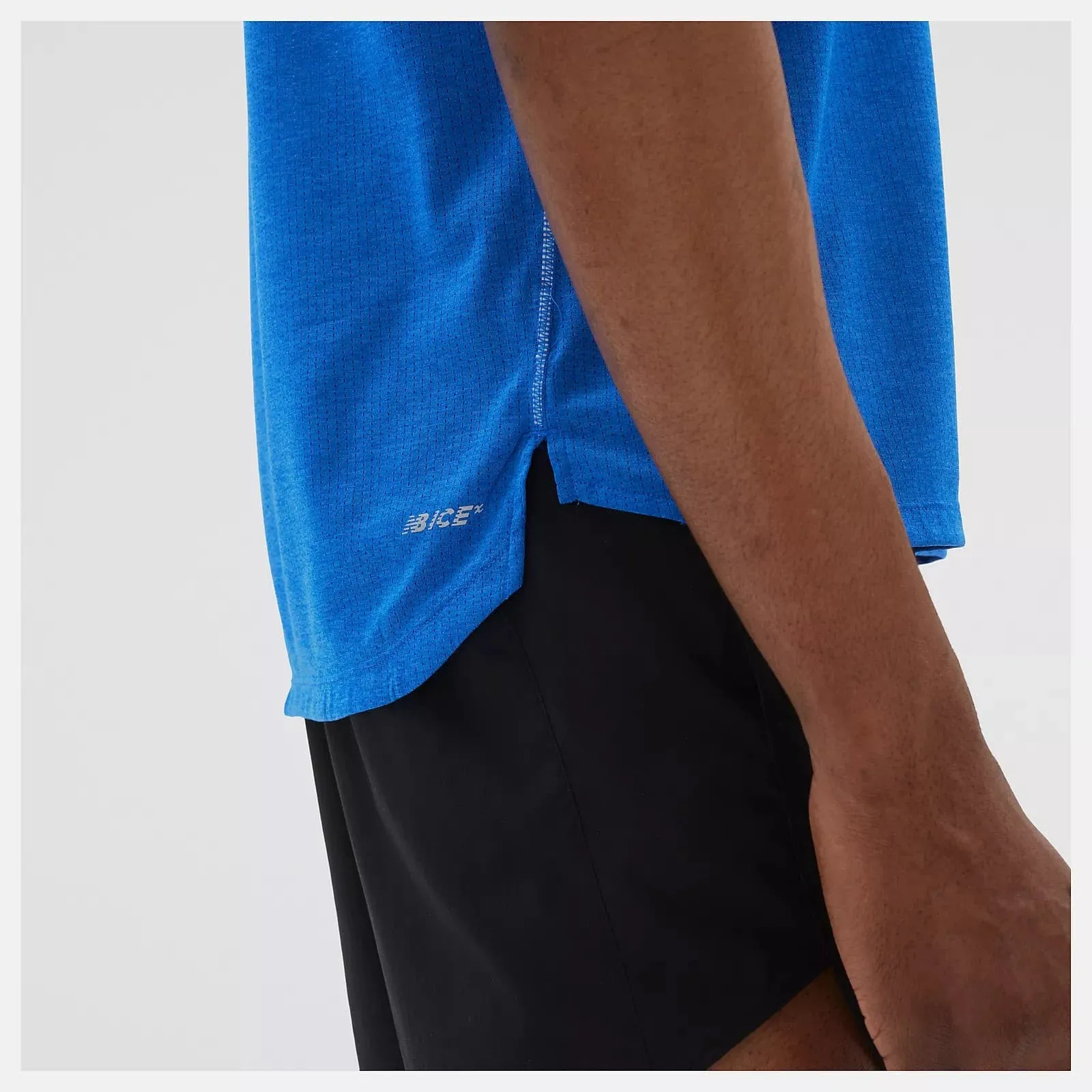 New Balance Impact Run Short sleeve Tee Cobalt/Heather