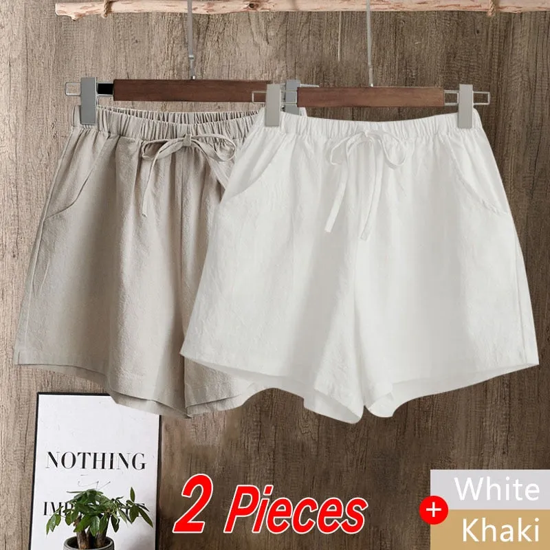 New Hot Summer Casual Cotton Linen Shorts