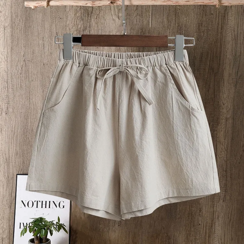 New Hot Summer Casual Cotton Linen Shorts