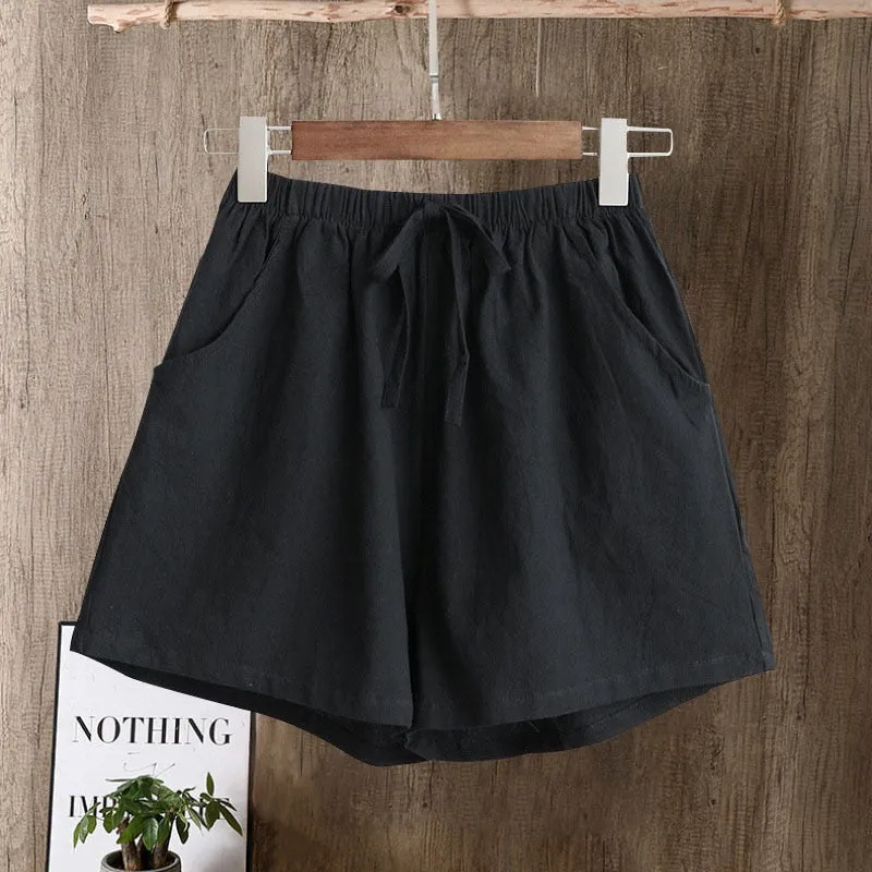 New Hot Summer Casual Cotton Linen Shorts