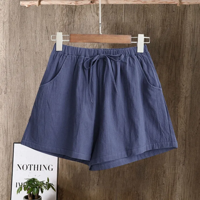 New Hot Summer Casual Cotton Linen Shorts