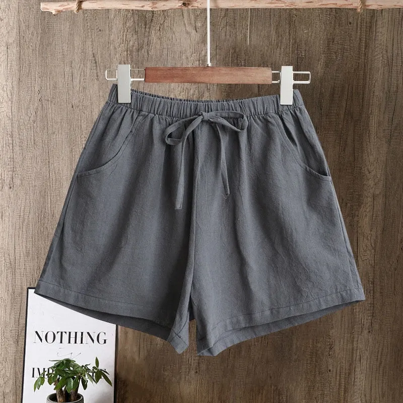 New Hot Summer Casual Cotton Linen Shorts