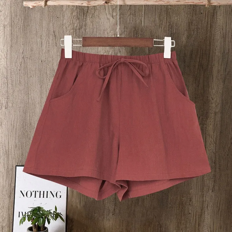 New Hot Summer Casual Cotton Linen Shorts