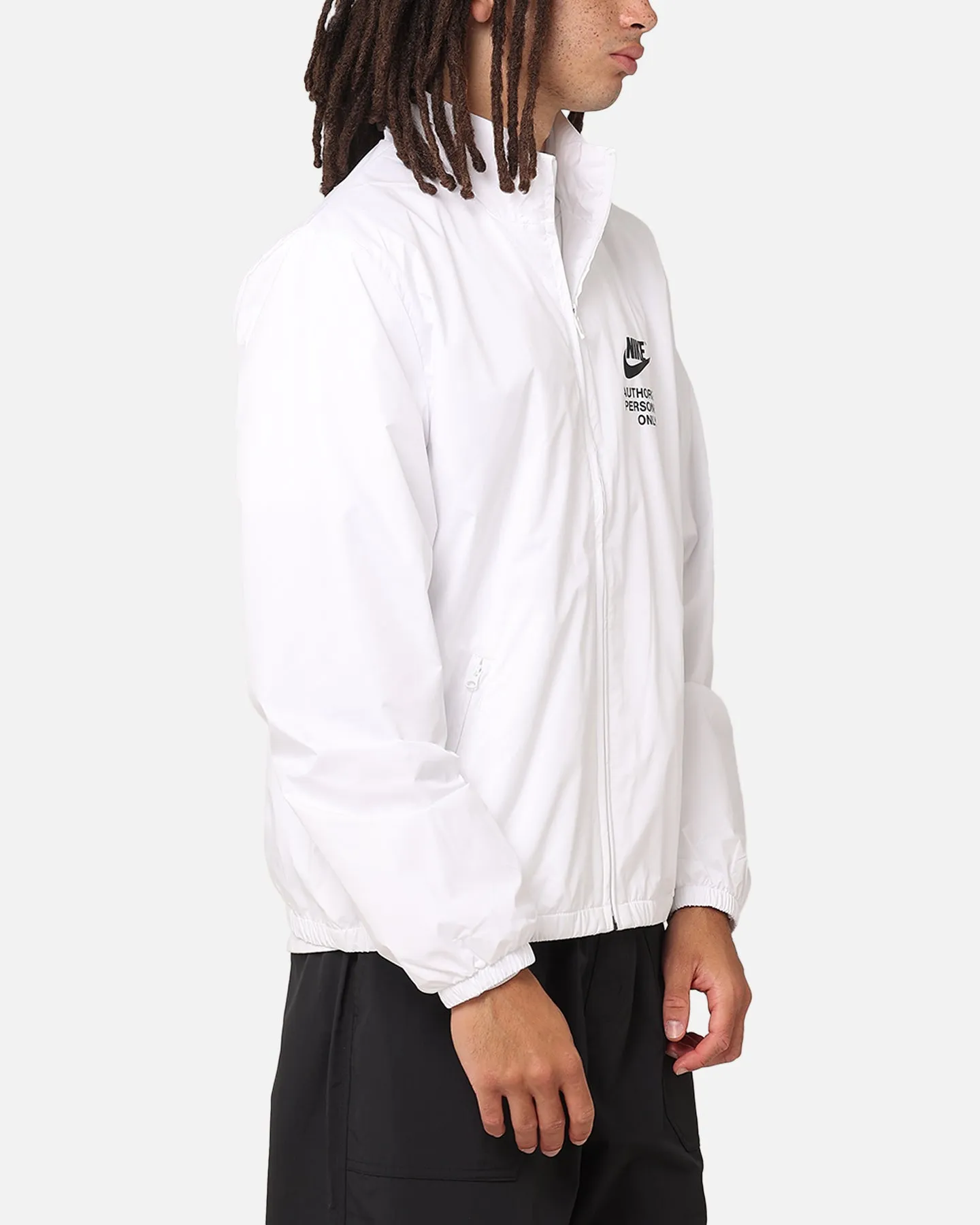 Nike Woven Full Zip Jacket White/White/Black