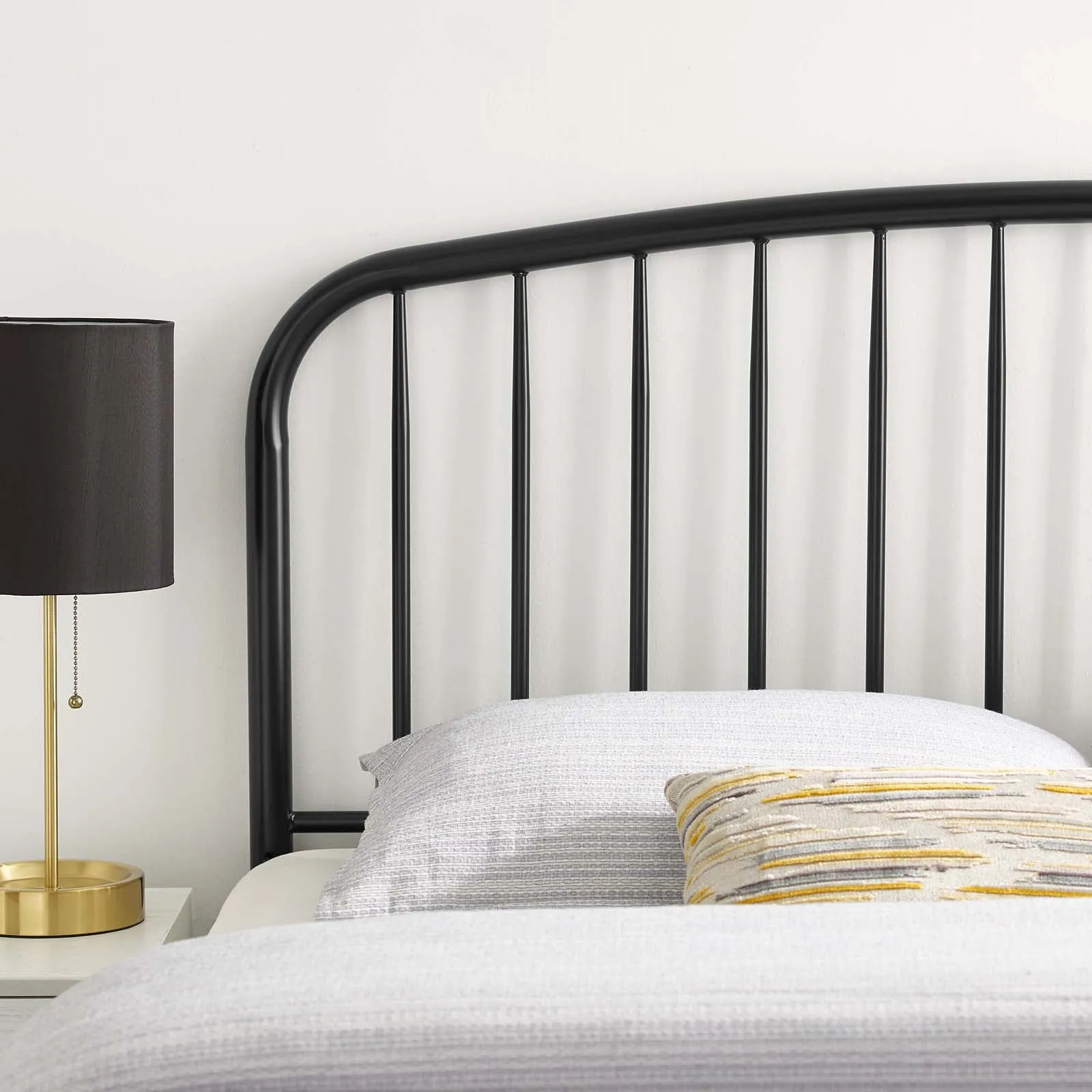 Nova Queen Metal Headboard Black MOD-6150-BLK