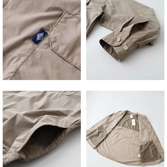 Nylon Tusser Overshirt - Taupe