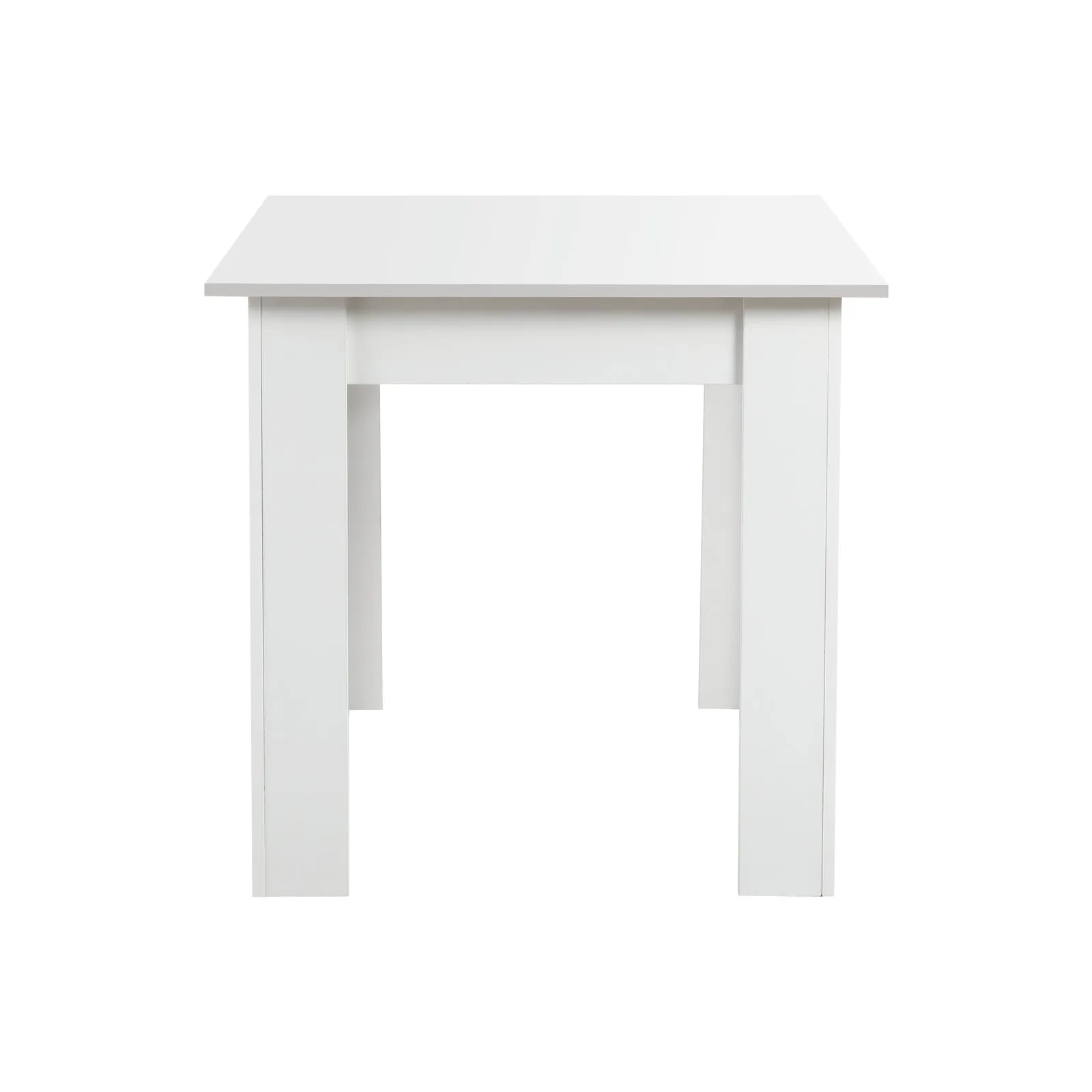 Oikiture 160cm Extendable Dining Table Kitchen Restaurant Cafe Table White