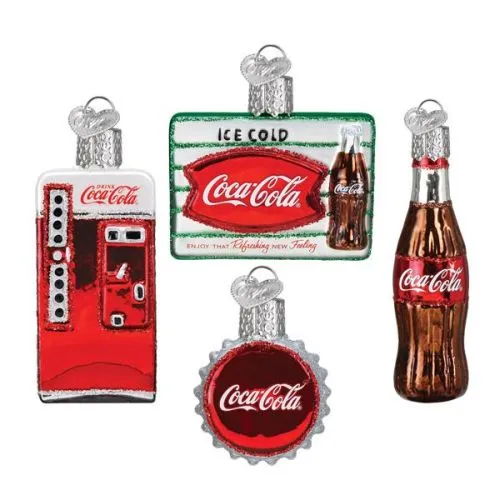 Old World Christmas Coca-Cola Mini Diner  Set Ornament