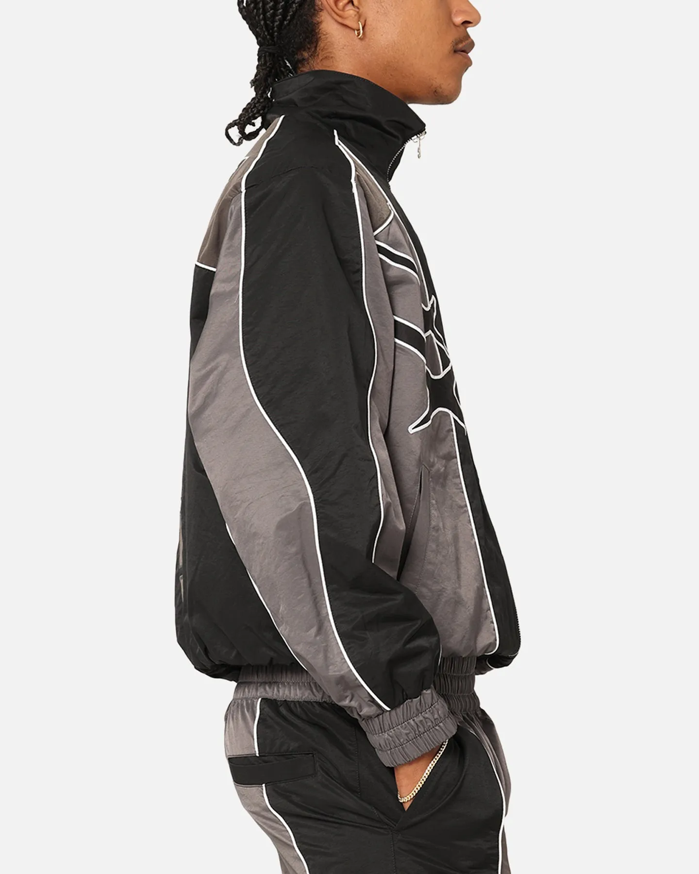 PARADISE TRACK JACKET - Black/Grey