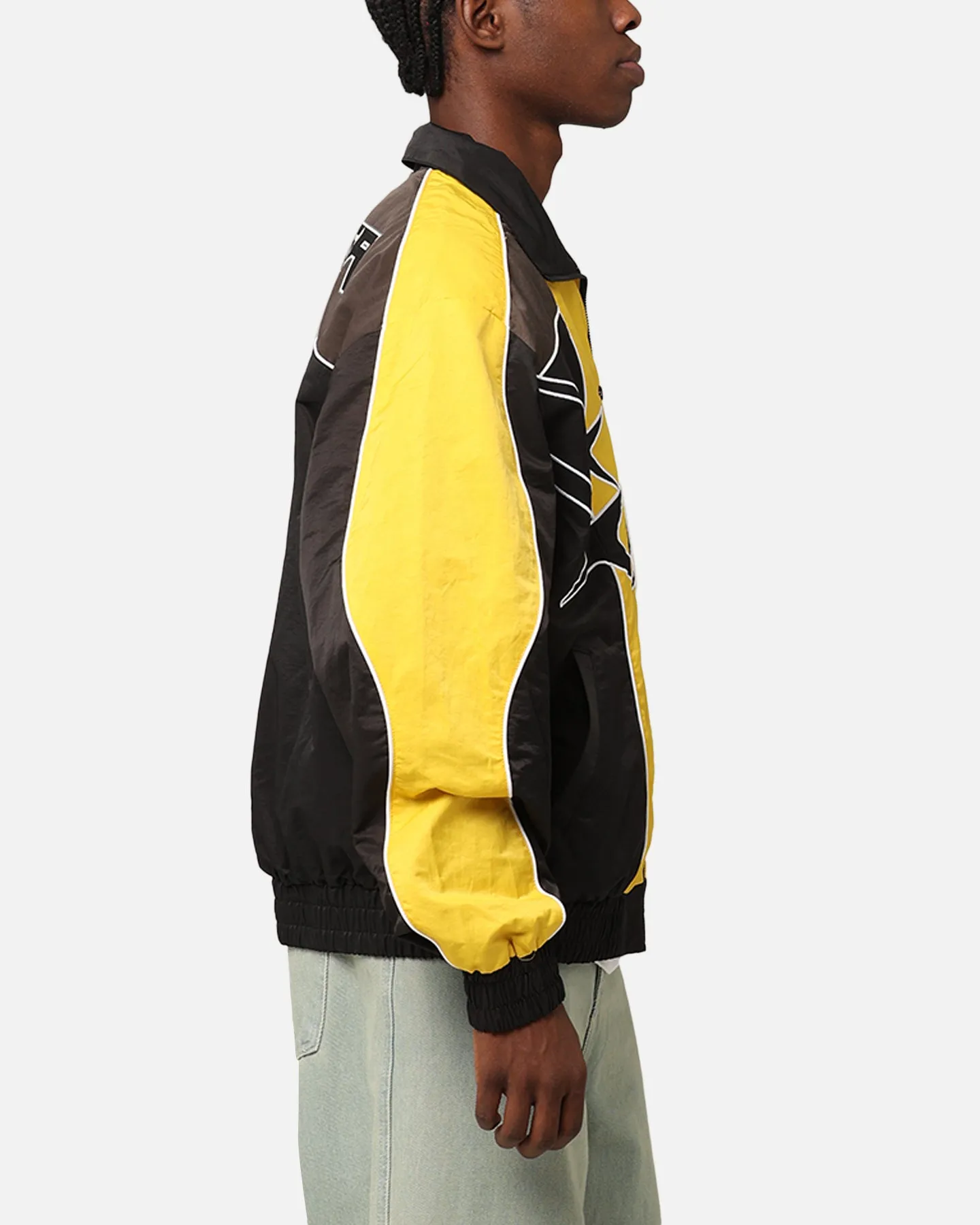 PARADISE TRACK JACKET - Black/Yellow