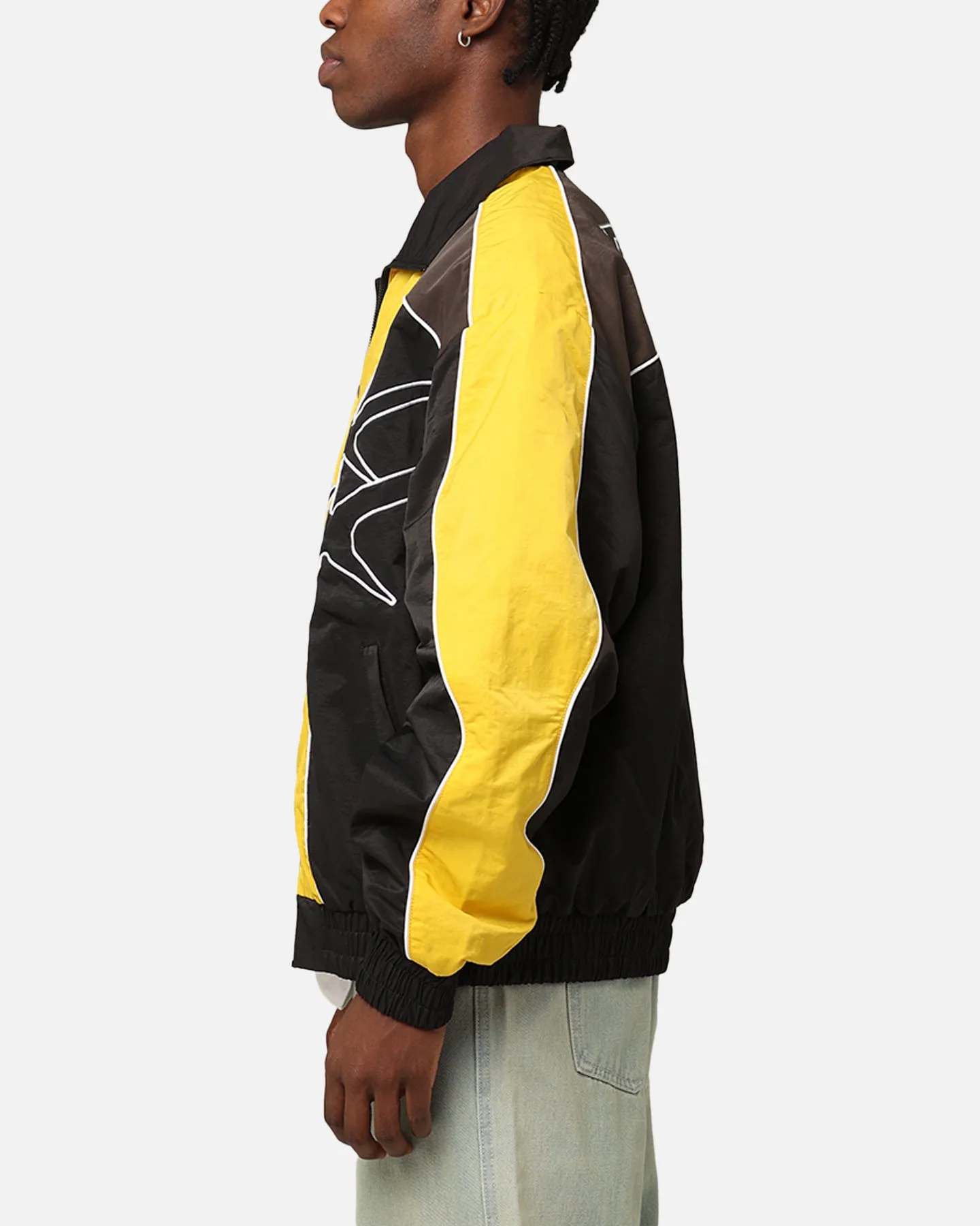 PARADISE TRACK JACKET - Black/Yellow