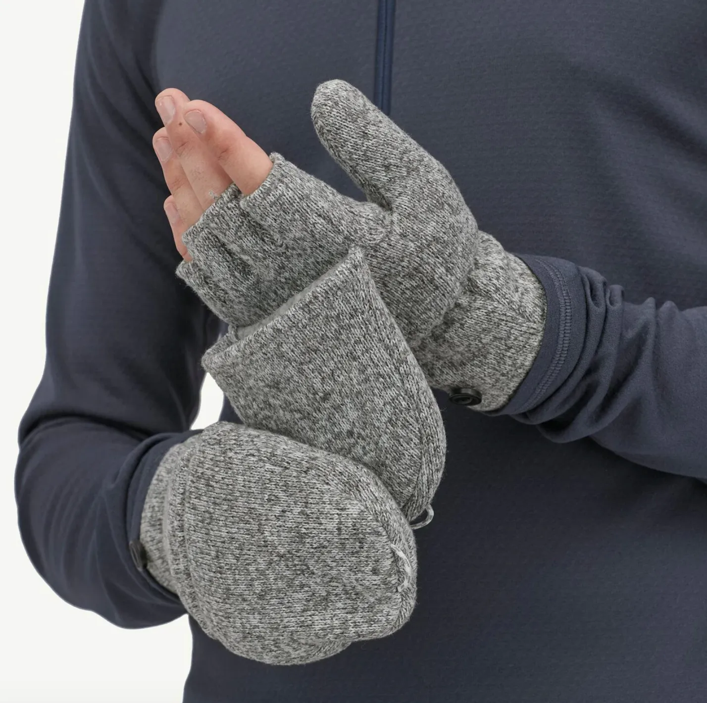 Patagonia Better Sweater Gloves Birch White