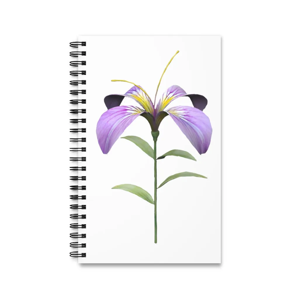 Purple Flower Spiral Journal (EU)