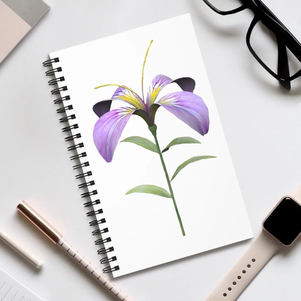 Purple Flower Spiral Journal (EU)