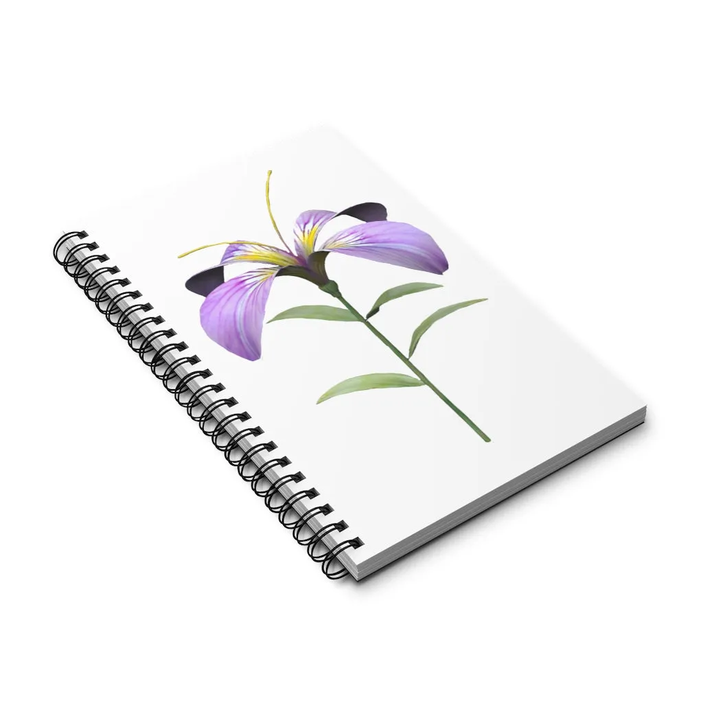 Purple Flower Spiral Journal (EU)