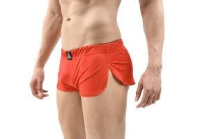 Retro Mesh Side Split Short, Sexy Men's Shorts