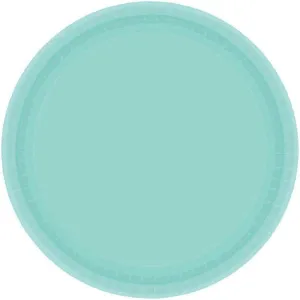 Robin's Egg Blue 9in Round Dinner Paper Plates