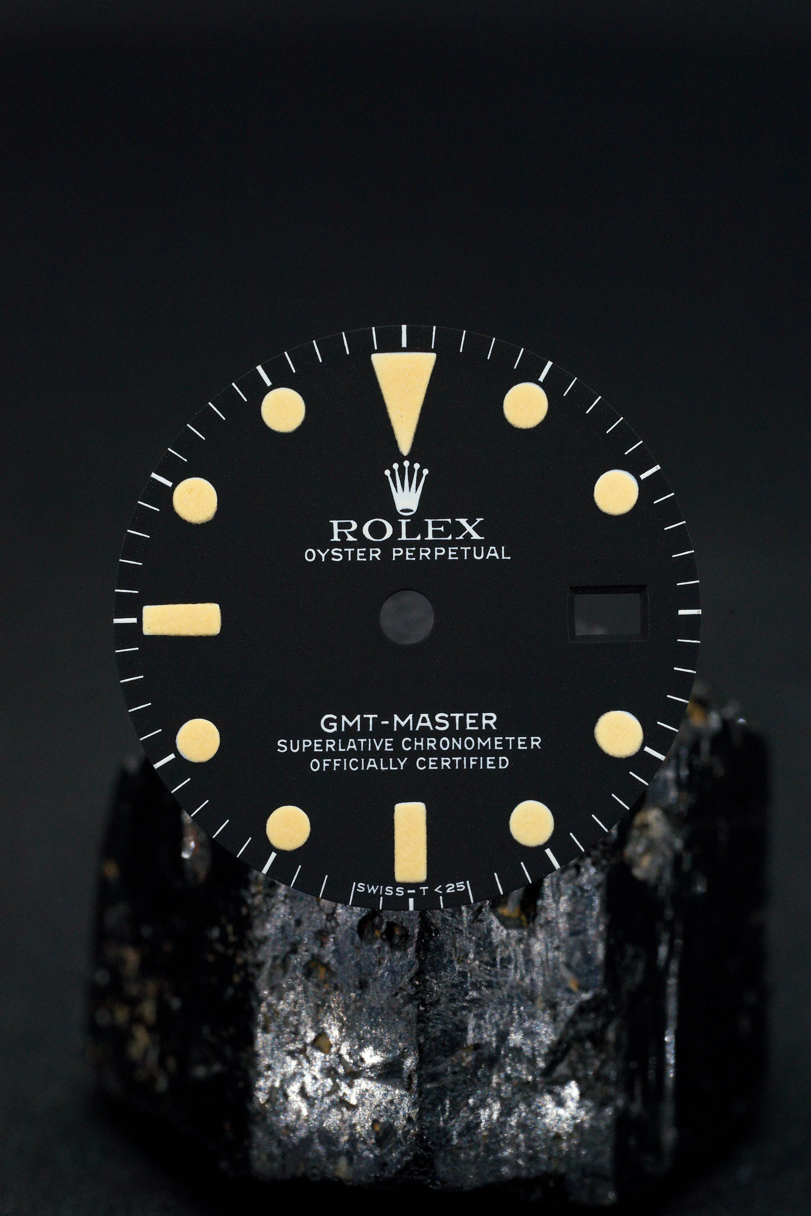 Rolex Matt Zifferblatt für GMT-Master 1675 Tritium Patina