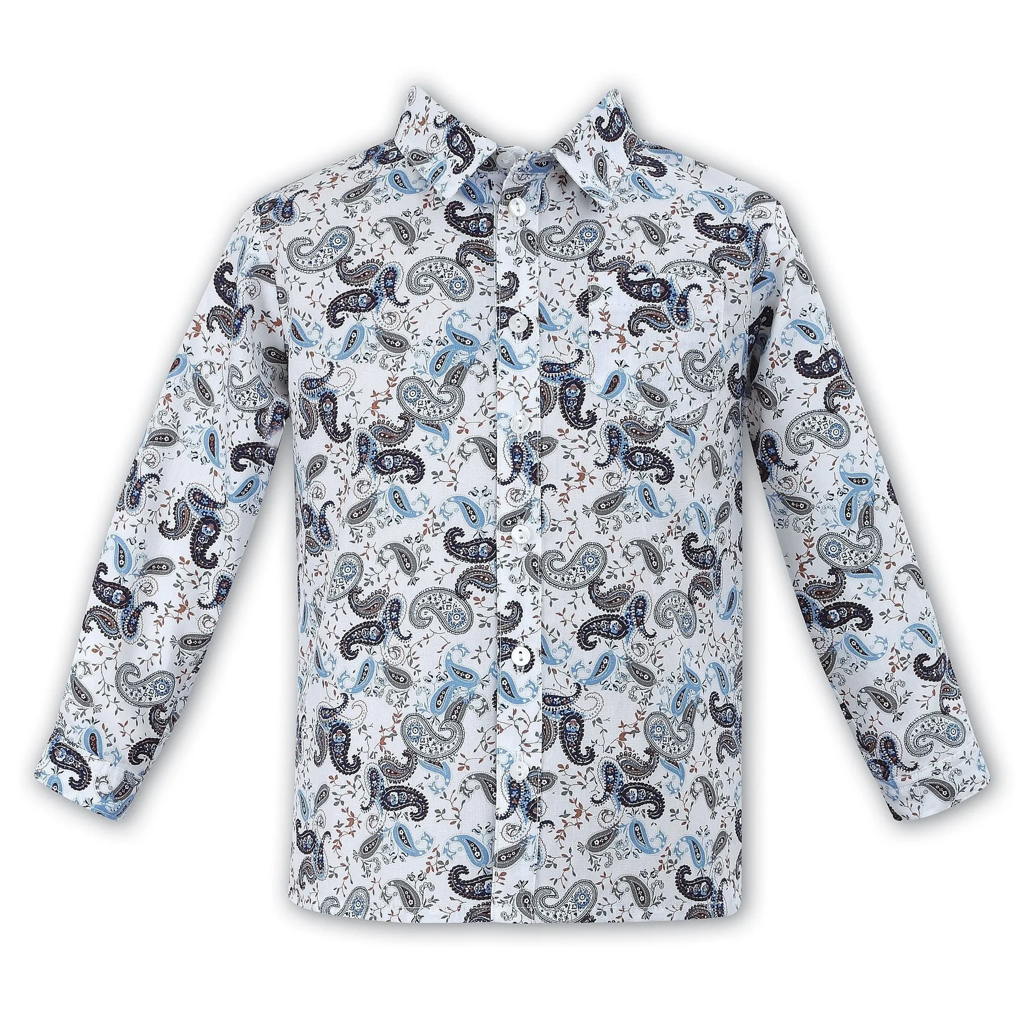 Sarah Louise Boy's Paisley Shirt