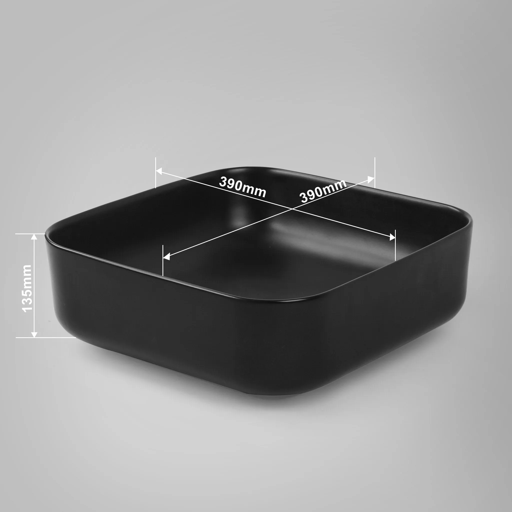 SEINE 38 Above Counter Basin Matt Black