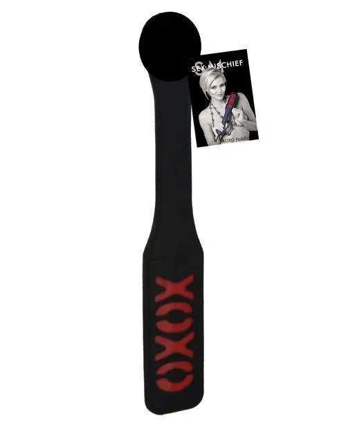 Sex & Mischief Impressions Xoxo Paddle - Black