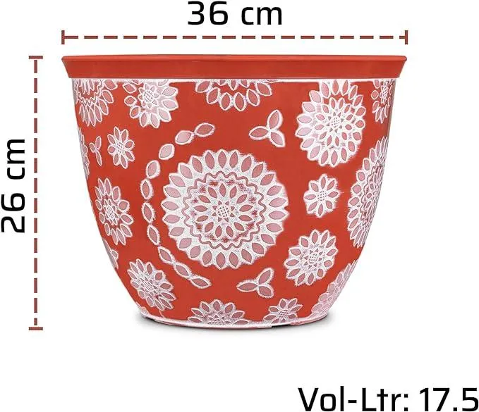 SG Traders™ Chengdu Plant Pots (pack of 2)