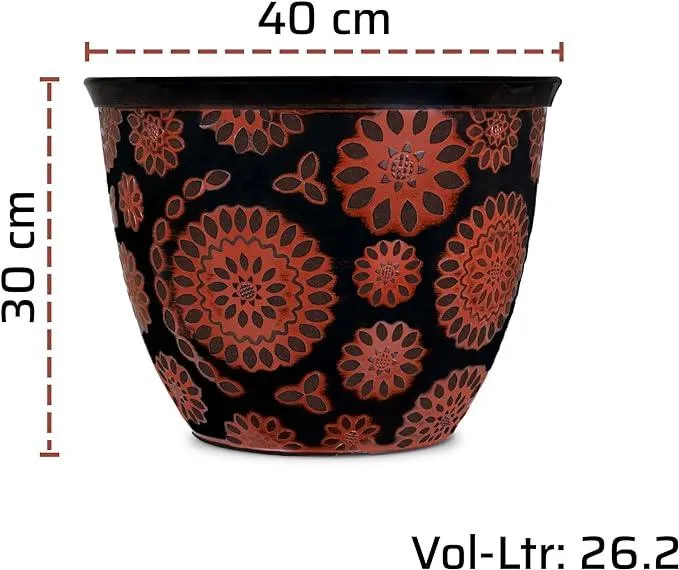 SG Traders™ Chengdu Plant Pots (pack of 2)