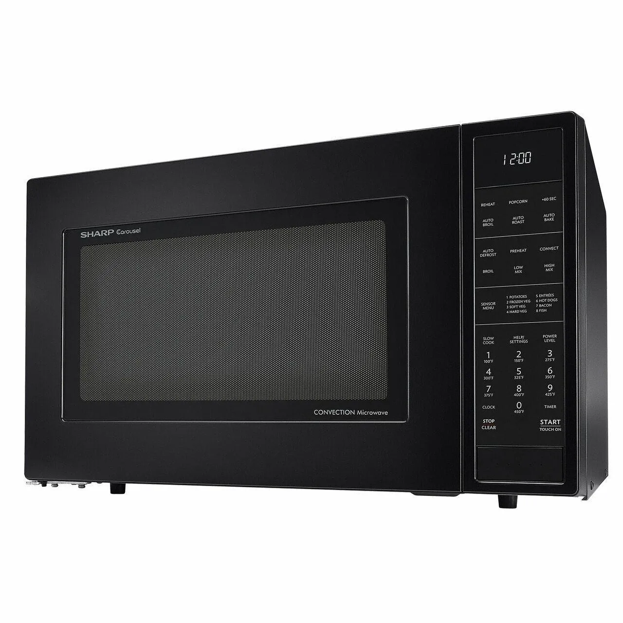 Sharp SMC1585BB 1.5 cu. ft. 900W Sharp Matte Black Carousel Convection Microwave Oven