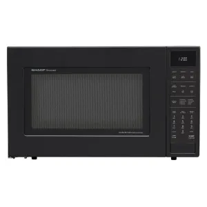 Sharp SMC1585BB 1.5 cu. ft. 900W Sharp Matte Black Carousel Convection Microwave Oven