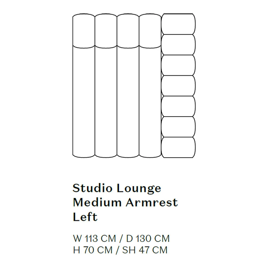 Studio Lounge Sofa w/ Arms - Modules