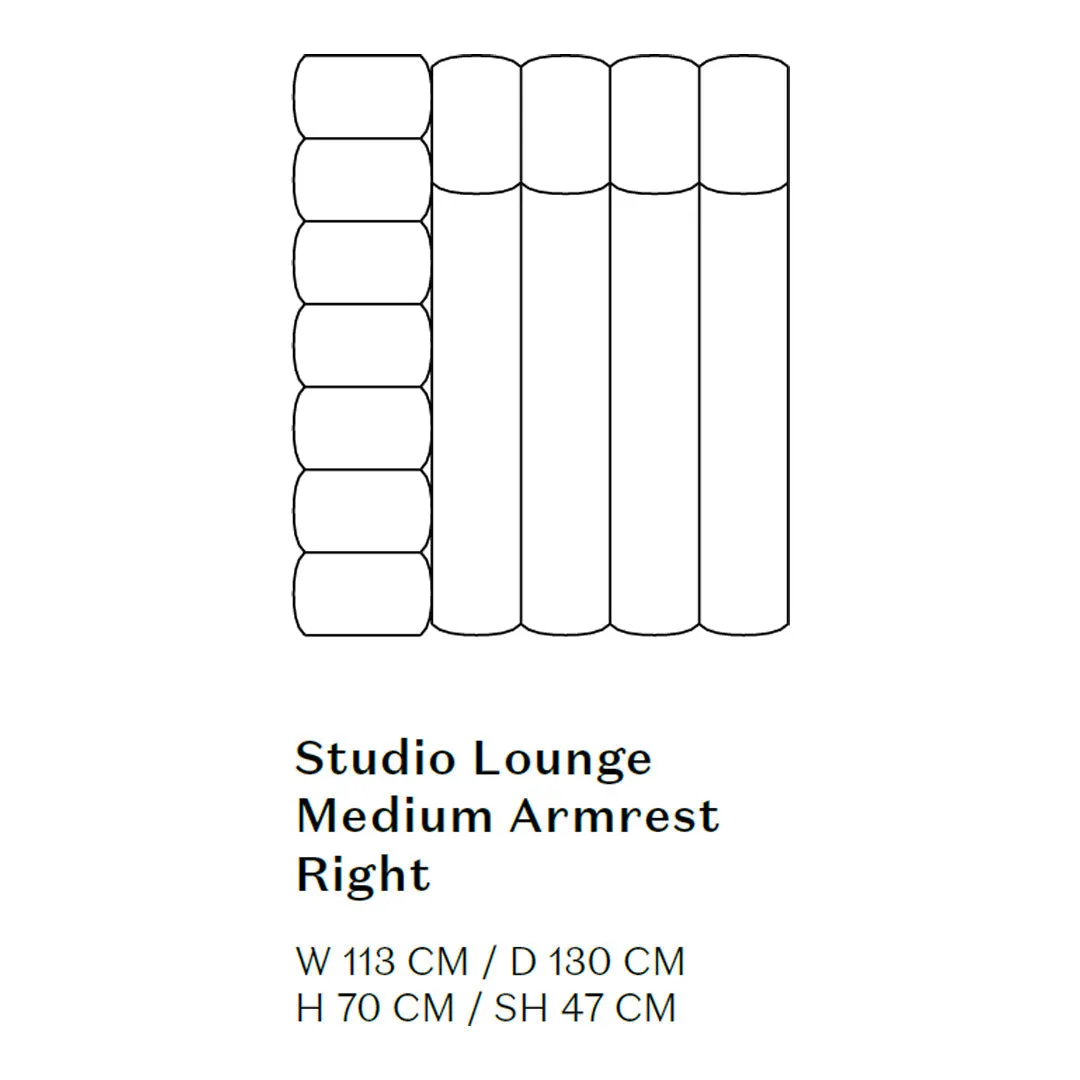 Studio Lounge Sofa w/ Arms - Modules