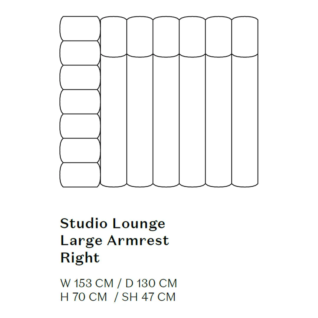 Studio Lounge Sofa w/ Arms - Modules