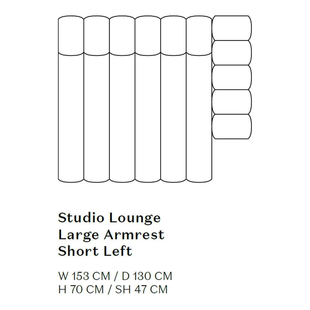 Studio Lounge Sofa w/ Arms - Modules