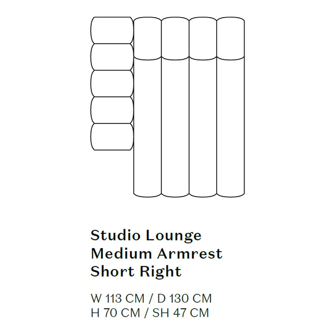 Studio Lounge Sofa w/ Arms - Modules