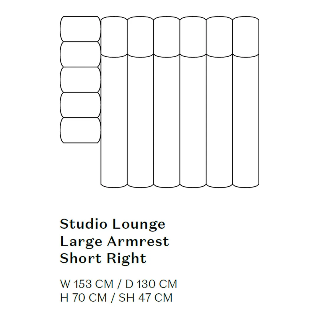 Studio Lounge Sofa w/ Arms - Modules