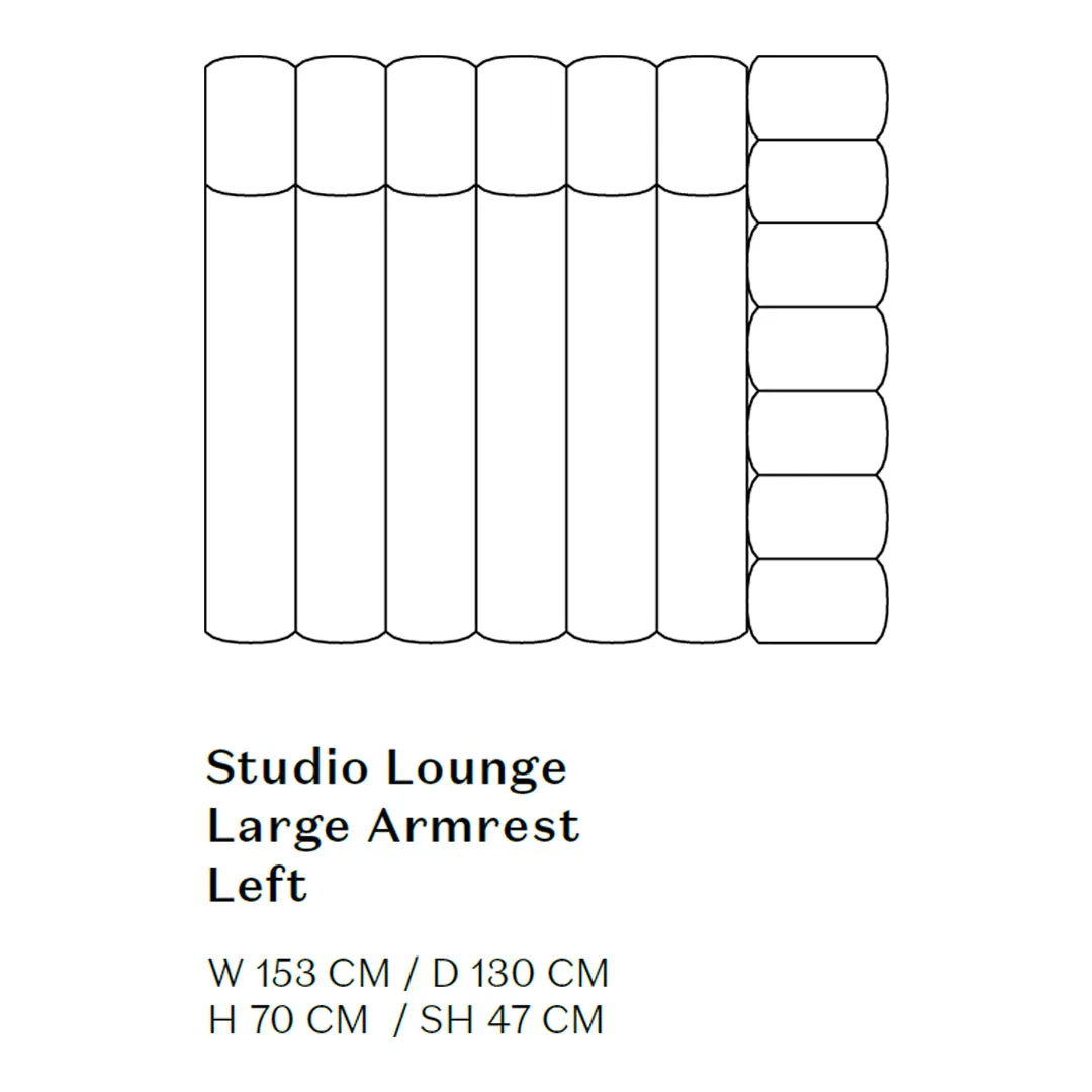 Studio Lounge Sofa w/ Arms - Modules