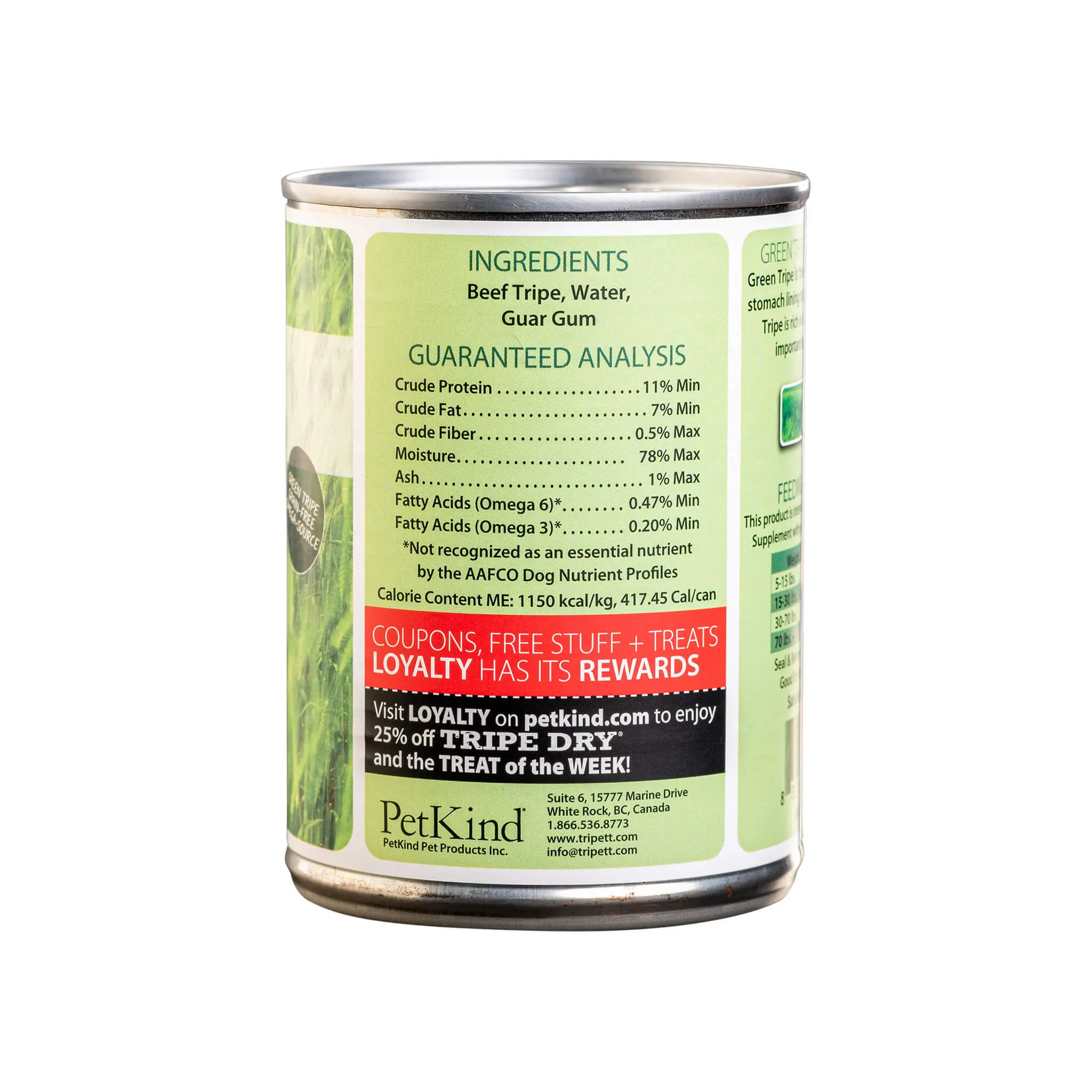 Tripett Green Tripe Canned Dog & Cat Food