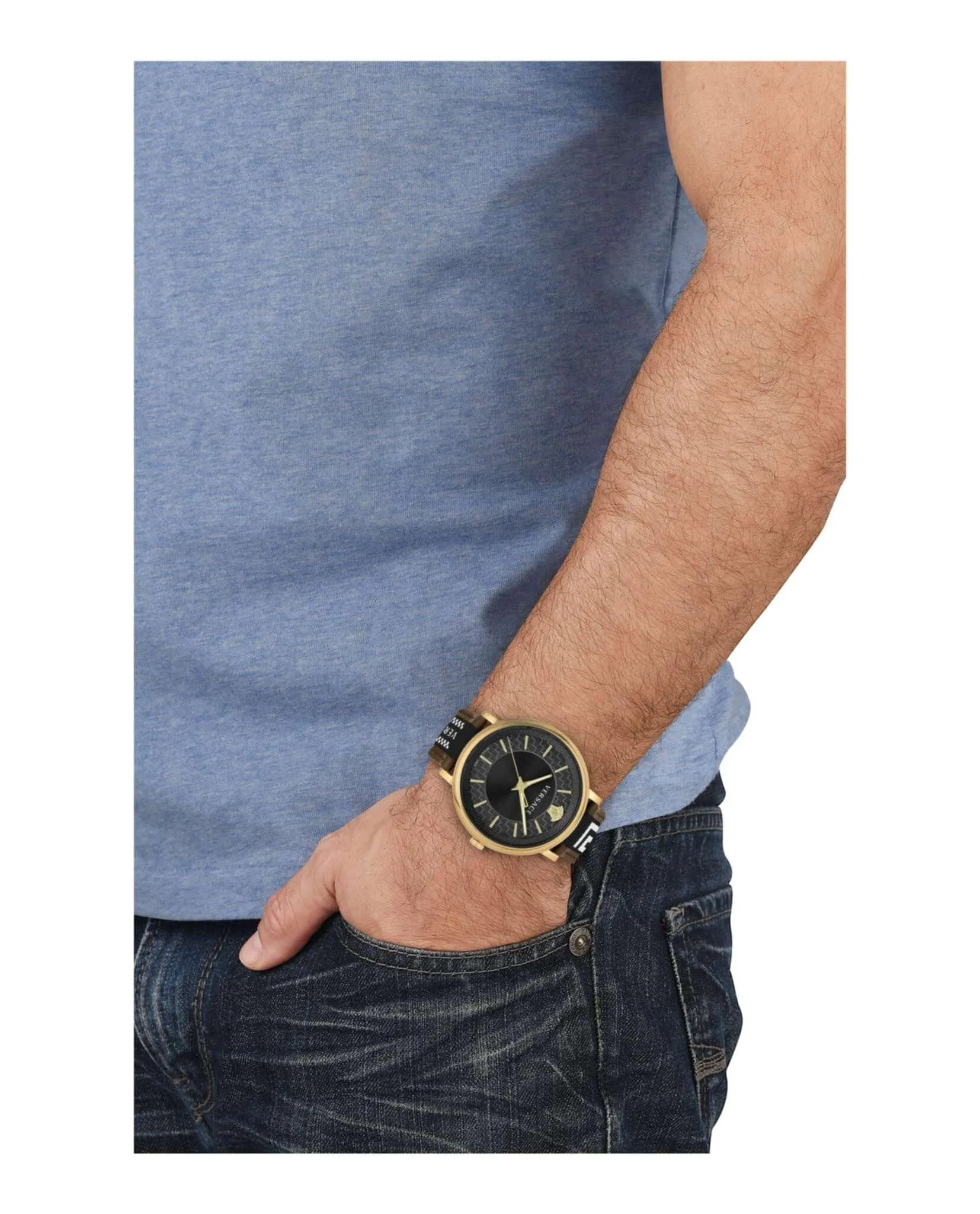 Versace Mens V-Circle Watch