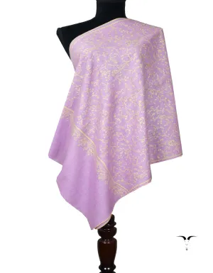 violet Embroidery Pashmina Stole 7827