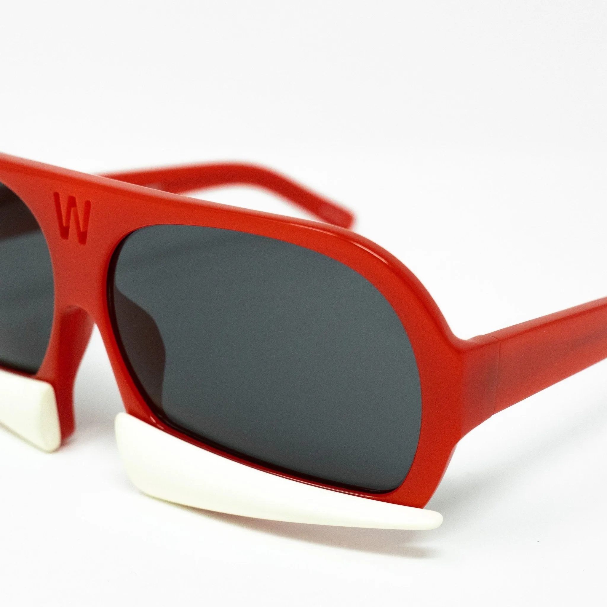 Walter Van Beirendonck Sunglasses Special Red and Grey