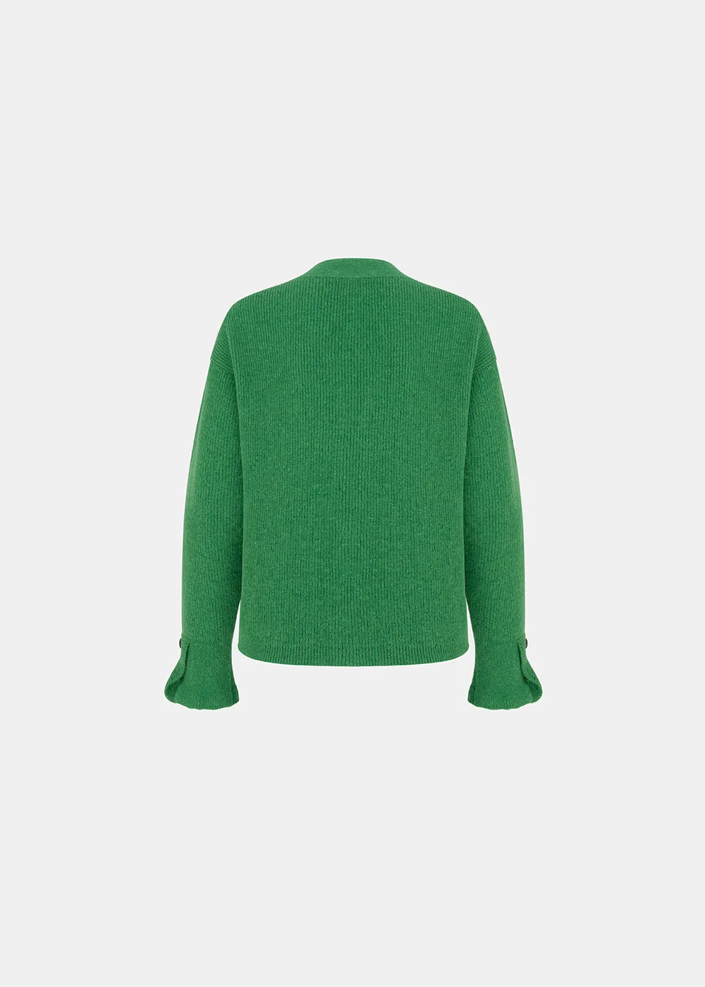 WHISPER WOOLEN CARDIGAN GREEN