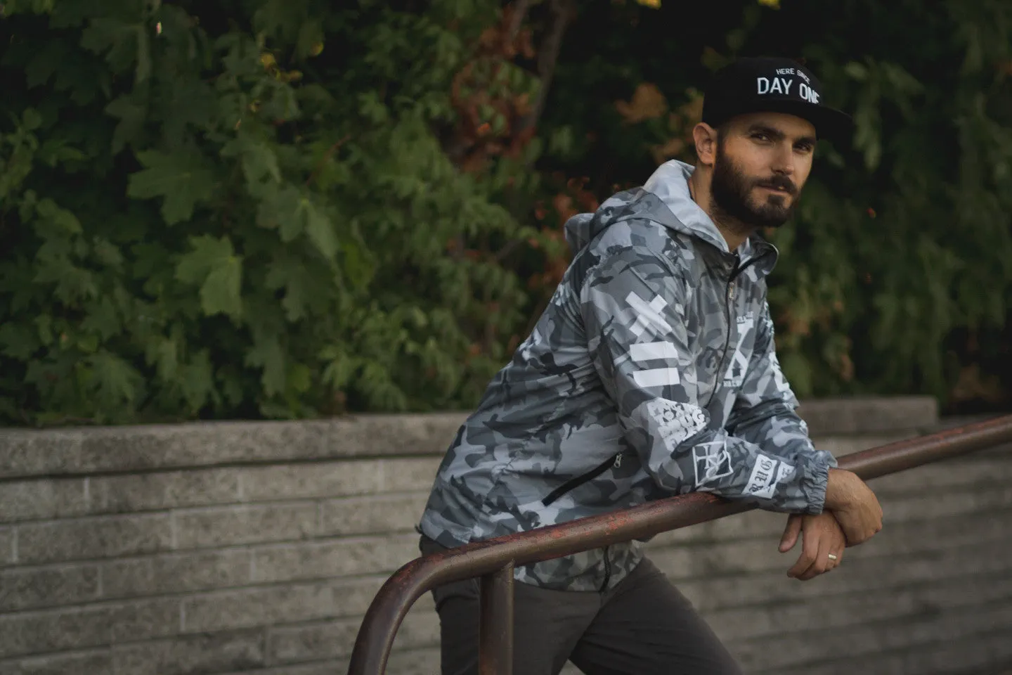 Winter Camo Windbreaker